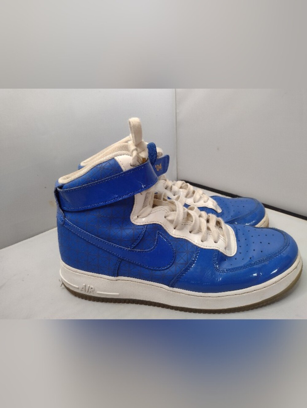 Nike Air Force 1 High Detroit Pistons NBA 2004 Finals CI9880-400 Mens Size 10 FF - Picture 6 of 10